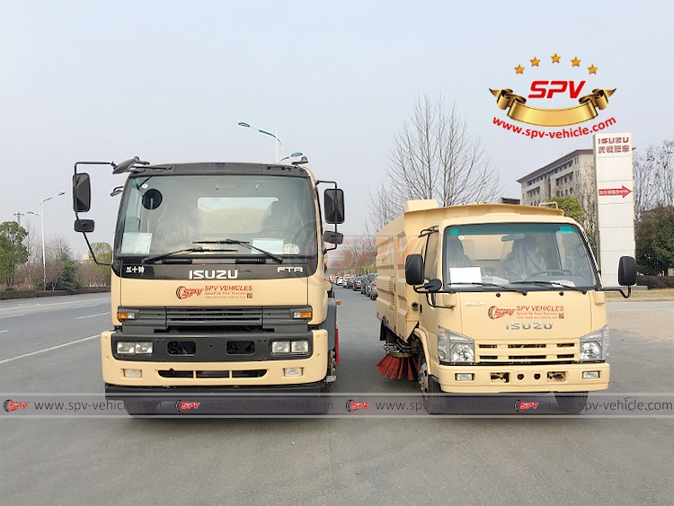 Sweeping Truck and Water Truck ISUZU - F